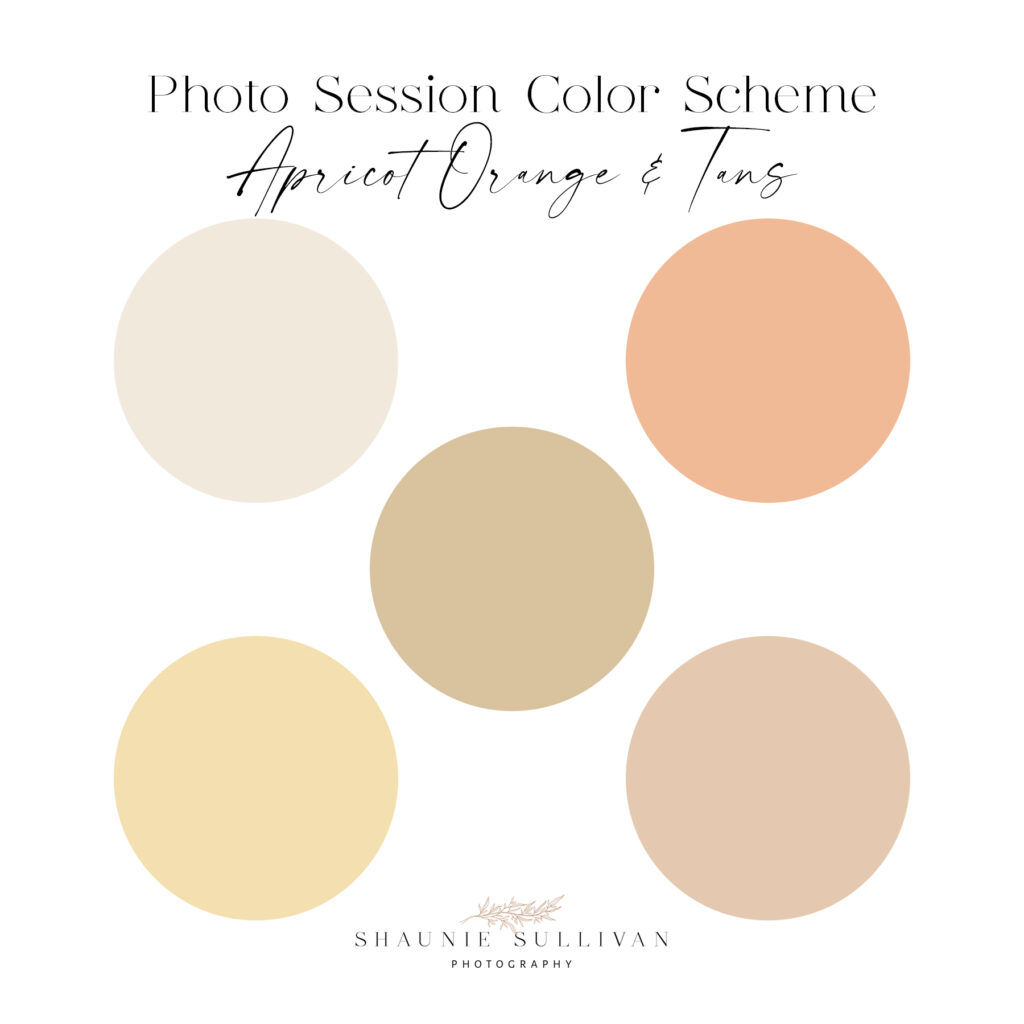 Summer Picture Outfit Ideas Apricot Orange Tans Shaunie Sullivan Photography