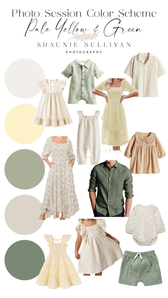 Simple Family Picture Colors - Pale Yellow & Green - Shaunie Sullivan ...